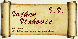 Vojkan Vlahović vizit kartica
